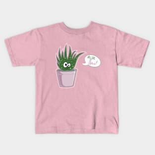 Aloe there  kawaii succulent Kids T-Shirt